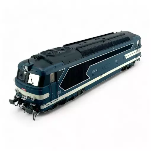 Diesellocomotief BB67414 Bleue "Chalindrey" DCC SON - REE MODELES MB166S - SNCF - HO
