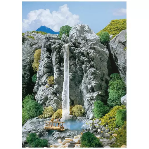 Model Waterfall Diorama and Model Trains - HO 1/87th - Faller 171814