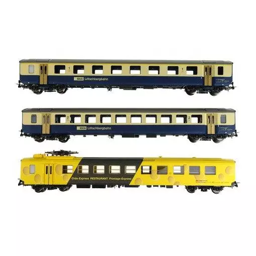 Coffret de Voiture "Fromage Express" Du BLS - PIKO 96787 - HO 1/87