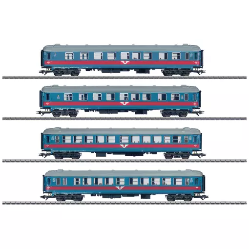 Coffret de voitures grandes lignes - Märklin 43789 - HO 1/87 - SJ - EP V - 3R