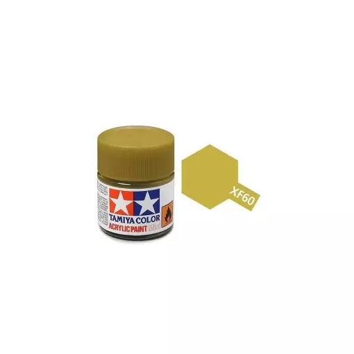 Peinture acrylique en pot - Jaune Foncé MAT XF60 - TAMIYA 81760 - 10ml