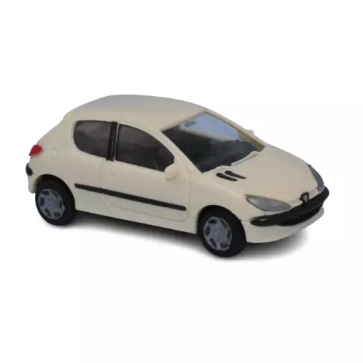 Peugeot 206 Berline - 3 Portes - Ivoire - SAI 2162 - HO 1/87