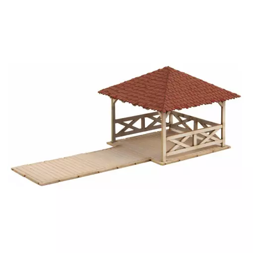 Wooden pavilion for events NOCH 14263 - HO 1/87