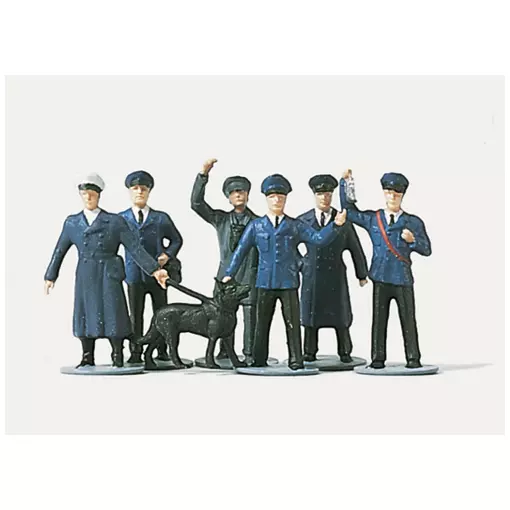 Cheminots allemands - 6 personnages - Merten 0210914 - HO 1/87