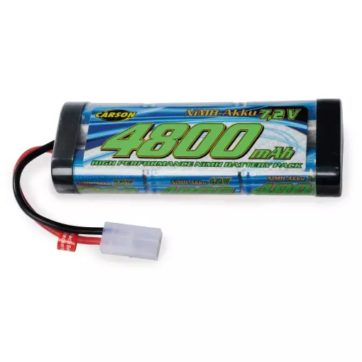 Batterie NiMH 7,2V 4800mAh Race avec connecteur Tamiya - CARSON 500608228