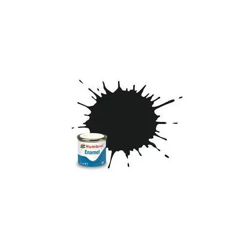 Humbrol AA0237 Black Gloss Cellulose Paint N°21 - 14 mL