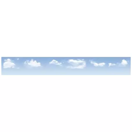 Fond de décor - Ciel bleu avec nuages