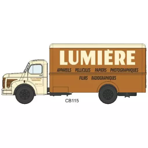 Camion Berliet GLC 6 Fourgon Tôlé LUMIERE - REE MODELES CB115 - HO : 1/87 