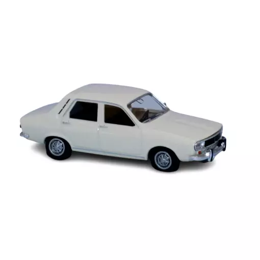 Renault 12 TL car in beige livery SAI 2228 - HO : 1/87 -