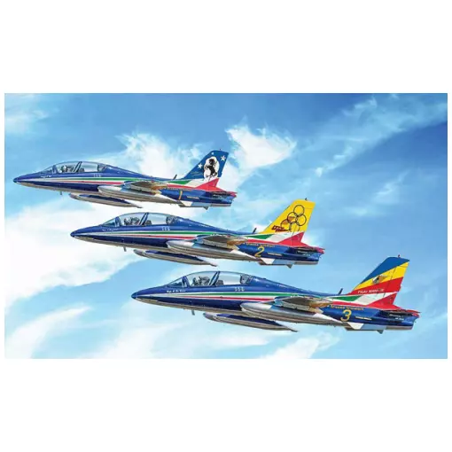 Coffret de 3 Avions MB 339 Frecce Tricolori - ITALERI I1461 - 1/72