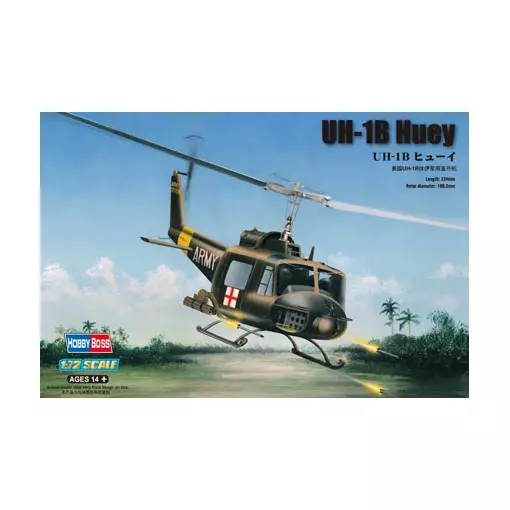 Hélicoptère UH-1B Huey - Hobby Boss 87228 - 1/72