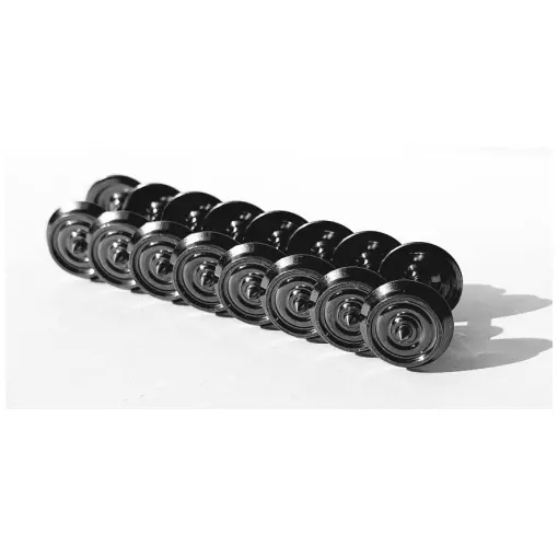 Passenger car axles for 3-Rail system