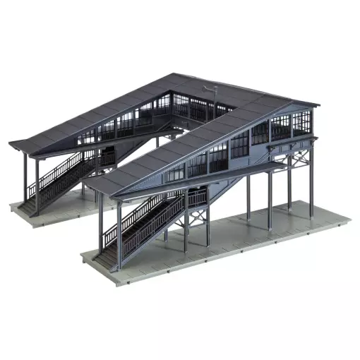 Bahnsteigbrücke Faller 131378 - HO: 1/87 - EP II - 221 x 234 x 122 mm