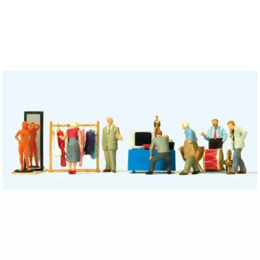 Pack de figurines "Vide Grenier n°3" - Preiser 10619 - HO 1/87