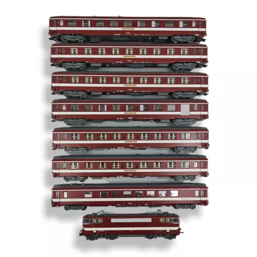 Set Le Capitole REE Models CM016DSAC - HO 1/87 - SNCF - 8 Material Rodante