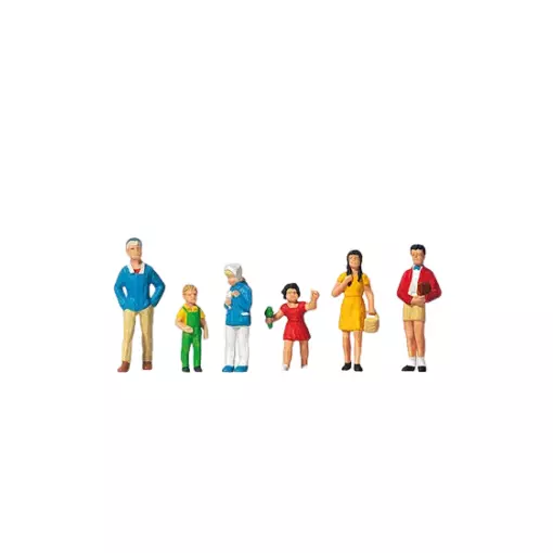 Lot de 6 Enfants - Figurine - PREISER 10023 - Échelle HO 1/87