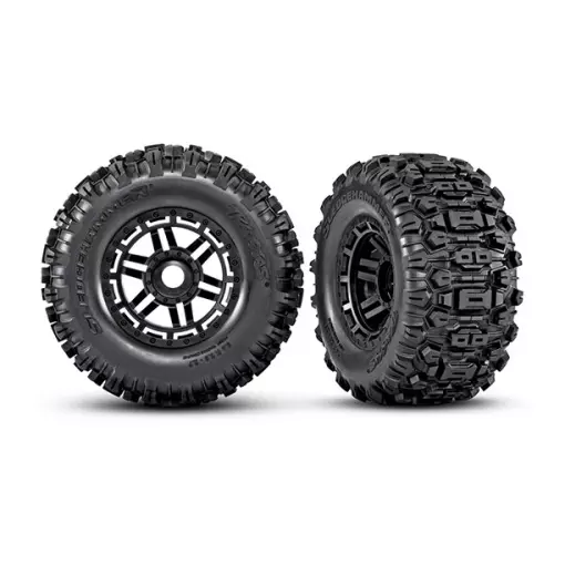 Sledgehammer® Complete Wheels with Tyres - Traxxas 8973 - 1/10