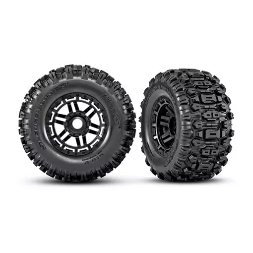 Roues Complètes Sledgehammer® avec Pneus - Traxxas 8973 - 1/10