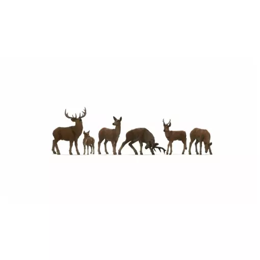 Lot de 6 Cerfs - Noch 44541 - Z : 1/220