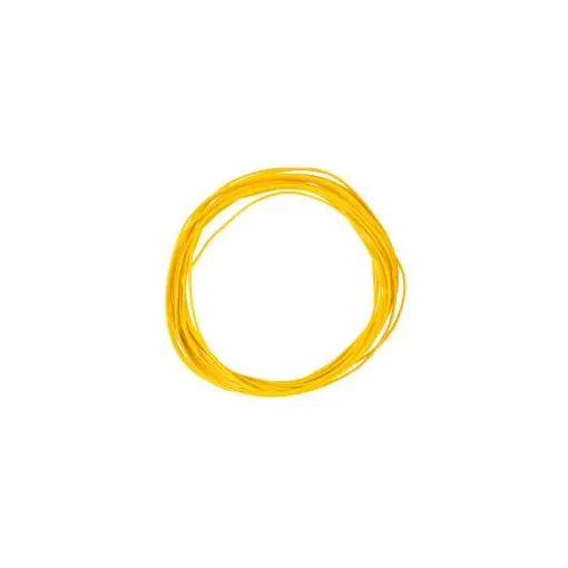 Bobine de Fil Torsadé - 0,04 mm² - Jaune - 10m - Faller 163785 - HO 1/87 