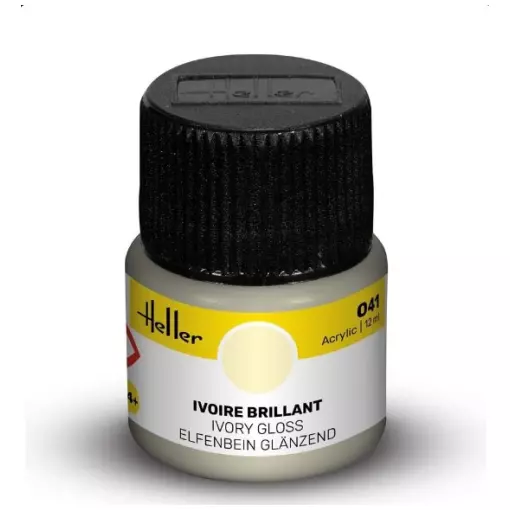 Peinture Acrylique 041 - Ivoire Brillant - Heller 9041 - 12ML