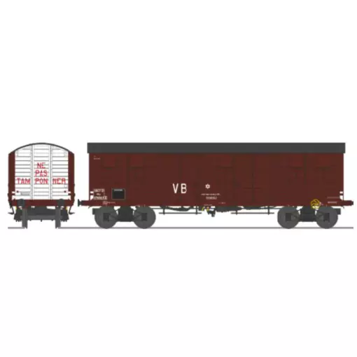 Wagon tp couvert 4 portes « VB » - Ree Modèles WB912 - HO 1/87 - SNCF - Ep III - 2R