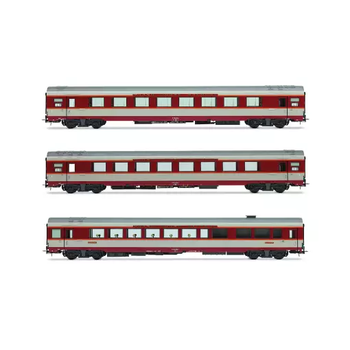 Set di 3 carrozze Gran Confort TEE "Le Kléber" - Jouef HJ4191 - SNCF - EP IV - 2R
