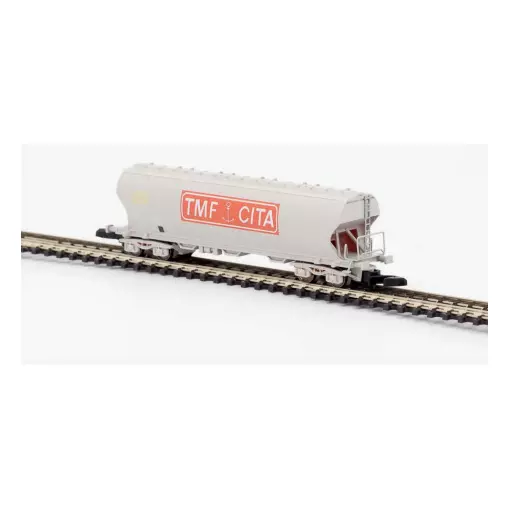 Getreidewaggon mit Drehgestellen TMF CITA - AZAR MODELS W01-TR1 - Z 1/220 - SNCF - EP IV-V