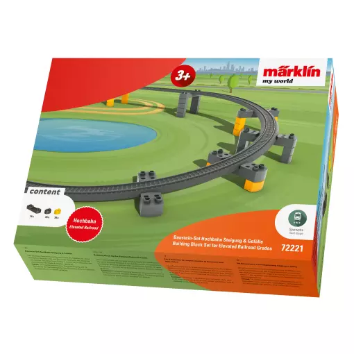 Set d'éléments de rampe pour train aérien - Marklin My World 72221 - HO 1/87