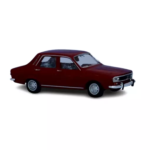 Renault 12 TL bordeaux rode kleurstelling auto SAI 2225 BREKINA 14520 - HO : 1/87 -