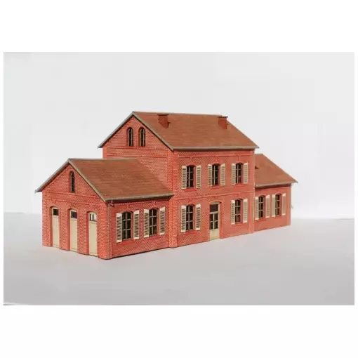 Compagnie du Chemin de du Nord Estación de ferrocarril Modelo Madera 101008 - HO 1/87 - 222 piezas