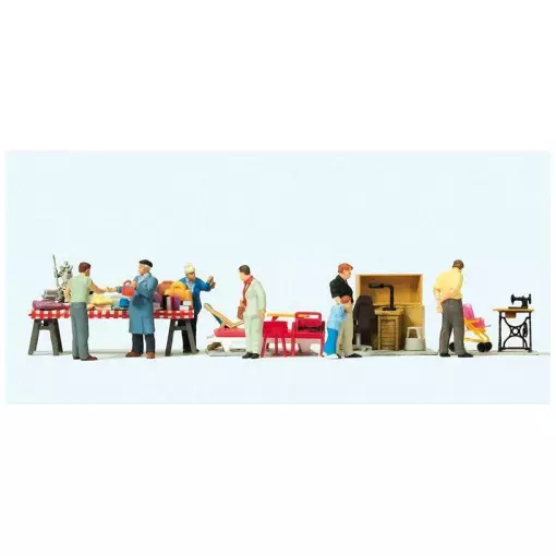 Pack de figurines "Vide Grenier n°4" - Preiser 10623 - HO 1/87