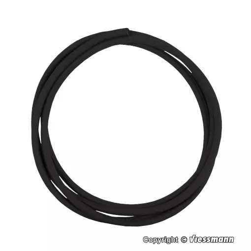 Gaine Thermorétractable Noir - 40cm - Diamètre Intérieur 1.2mm - Viessmann 6816 - Toutes Echelles 