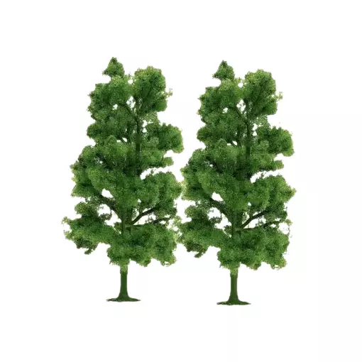 Lot de 2 Hêtres - Hauteur 90mm - Busch 6939 - N : 1/160 