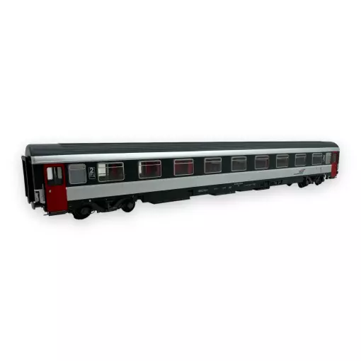 Voiture voyageurs VSE A9u déclassée, livrée corail, logo casquette - LS Models 40388 - HO 1/87 - SNCF - Ep V-VI - 2R
