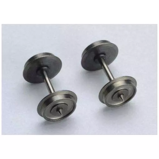 Lot de 2 essieux isolés  - HO : 1/87 - Diamètre 11.3  mm - Piko 56050