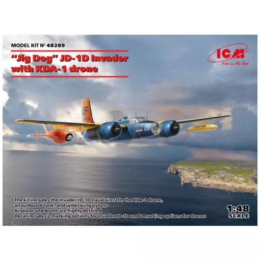 JD-1D « Jig Dog » Invader avec drone KDA-1 - ICM 48289 - 1/48