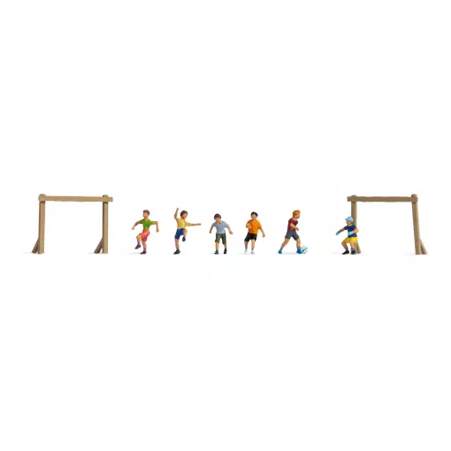 Pack of 6 children at the football pitch NOCH 36817 - N : 1/160