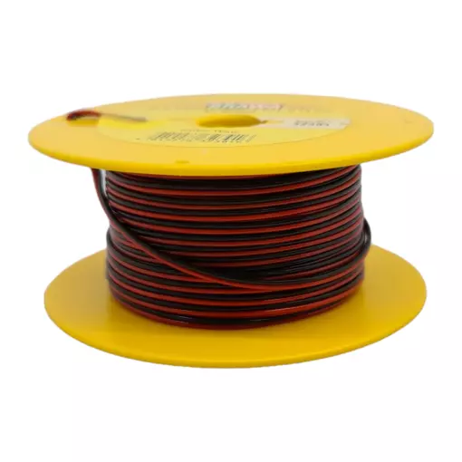 Bobine de câble Brawa 32391 - rouge / noir - pour Roco 