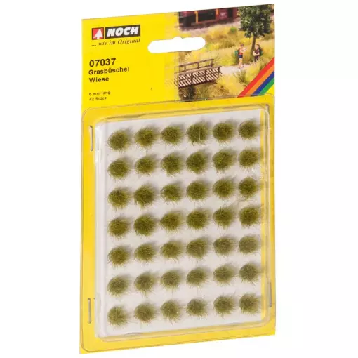 Macizos de hierba de los prados - Noch 07037 - HO 1/87 - Verde y amarillo