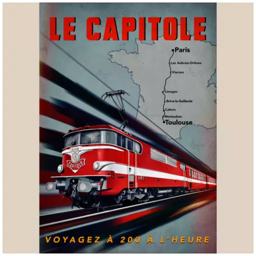 Poster Le Capitole - 1991- 800Tonnes 8TLECAPITOL SNCF - A2 42.0x59.4 cm 