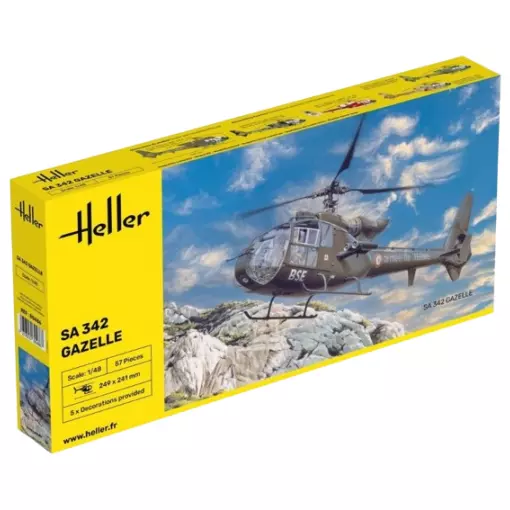 Hélicoptère SA 342 - Gazelle - Heller 80486 - 1/48 