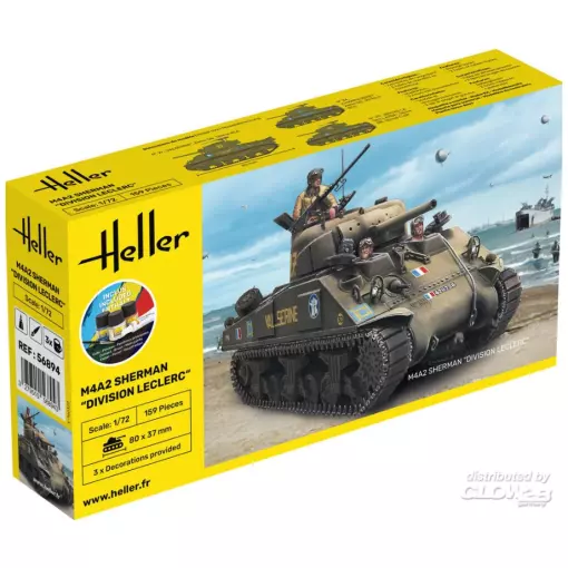  M4A2 Sherman "Division Leclerc" - HELLER 56894 - 1/72