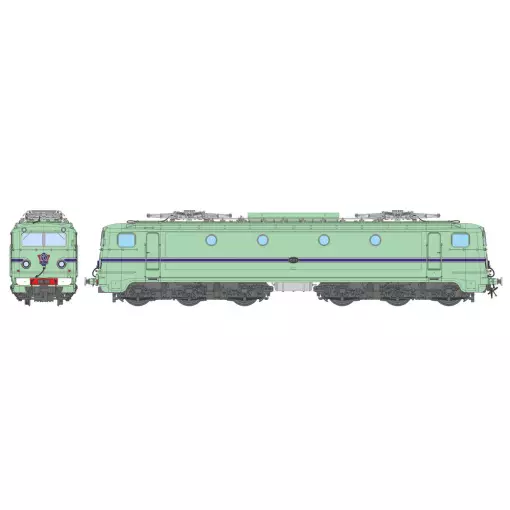 Locomotive électrique série 1300 N°1302, livrée vert turquoise origine - Ree Modèles NS1300-1 - HO 1/87 - NS - Ep III - Analogique - 2R