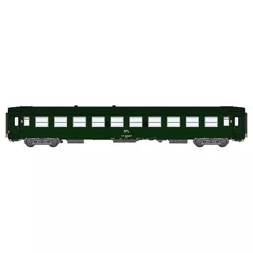 UIC 160 Celtic green 301 coaches with grey chassis and framed logo