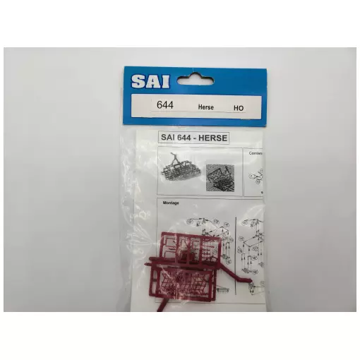 Kit of several SAI 644 red harrows - HO 1/87