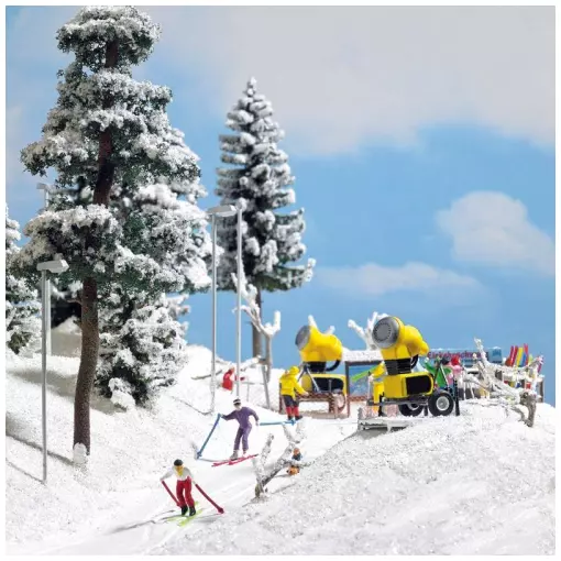 Set di 2 cannoni da neve BUSCH 1169 - HO 1/87