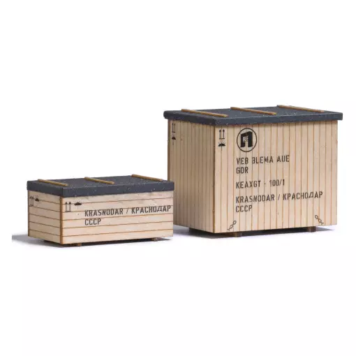 Set di 2 scatole per il trasporto di macchine BUSCH 1840 - HO 1/87