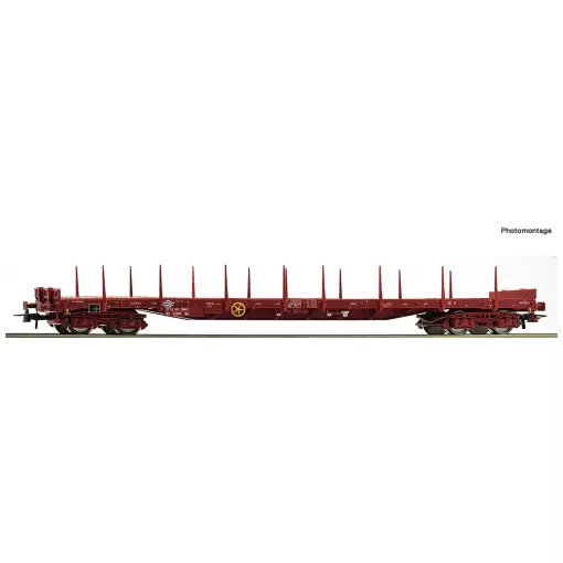 Roco 77684 vagón de estacas tipo Res - HO : 1/87 - MAV - EP V / VI