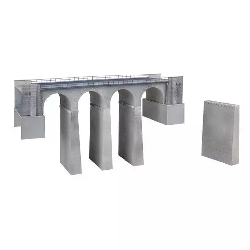 Faller 120465 2-track concrete railway viaduct box - HO : 1/87 - EP II